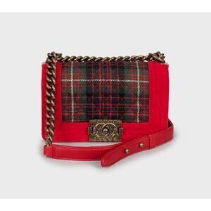 Chanel Paris-Edinburgh Small Tartan Boy Bag